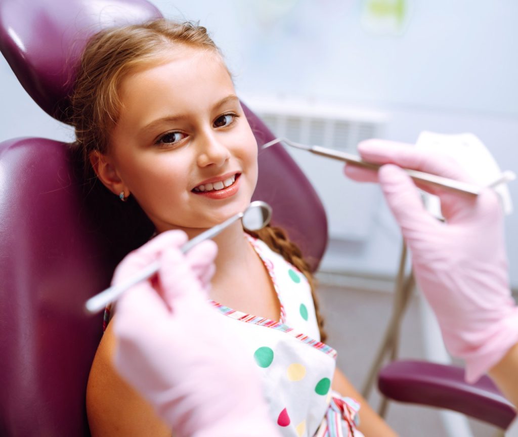 Little girl smiling