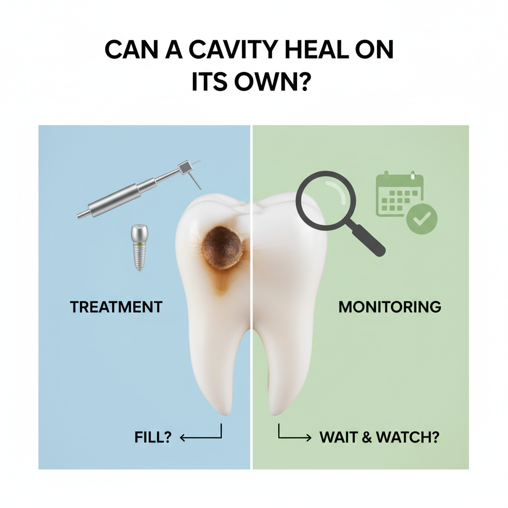can a cavity heal on its own